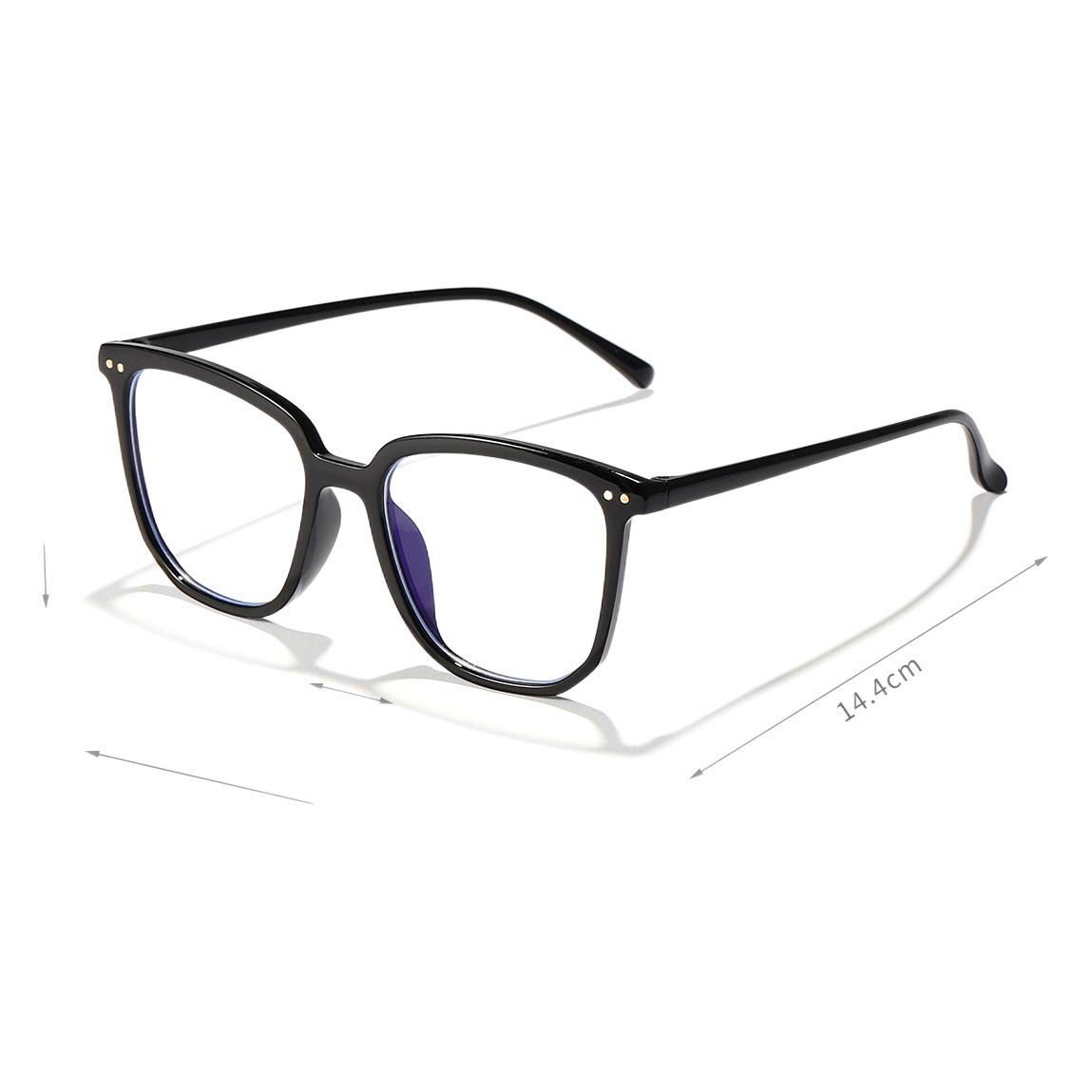 Nuevo retro marco negro cara llana pequeña red rojo mismo estilo gafas anti-radiación anti-azul luz miopía marco gafas