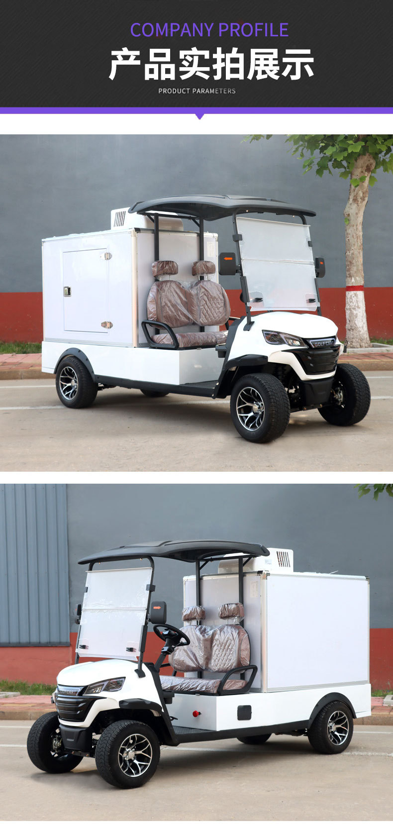 Enclosed Box-Type Four-Wheel Cargo Truck, Multi-Door Electric Truck, Small Foreign Trade Export Van, Electric Food Delivery Truck