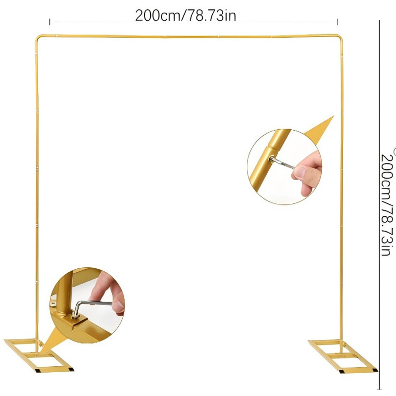 Arco metálico boda fiesta arco escena de diseño props una variedad de anillo de hierro soporte fábrica al por mayor