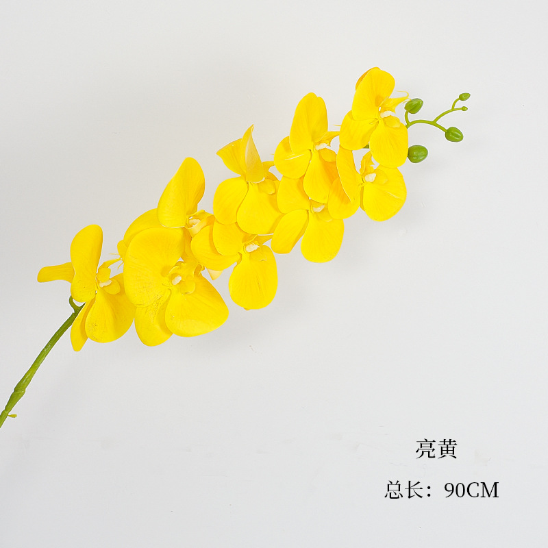 Siete colores cordier flores de Año Nuevo barril de bendición material de combinación impresión 3D mariposa orquídea de palma roja accesorios de flores de Año Nuevo material de arte floral