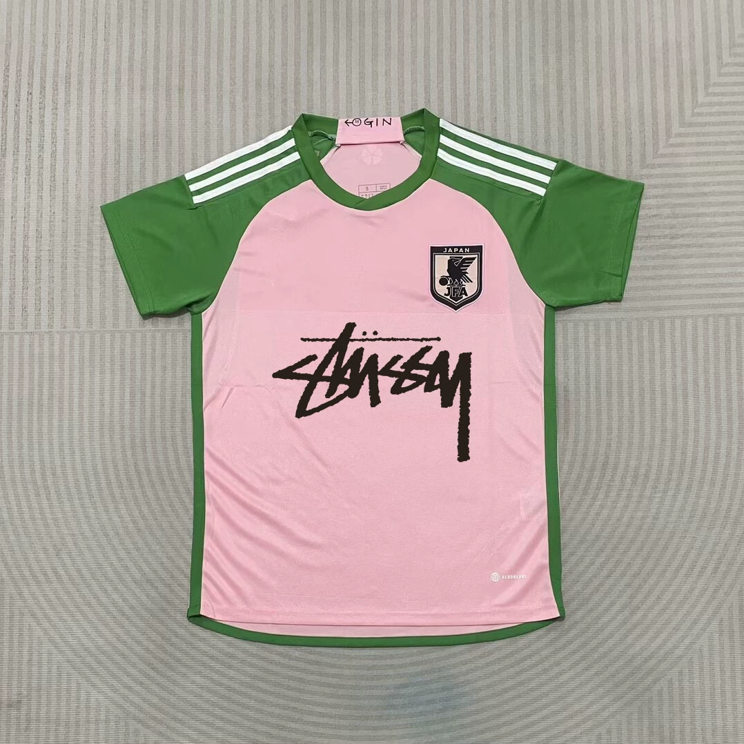 Футболка Stussy Stussy с подписью, Аргентина, Интер, Бразилия, Италия, Фламенго, короткие рукава
