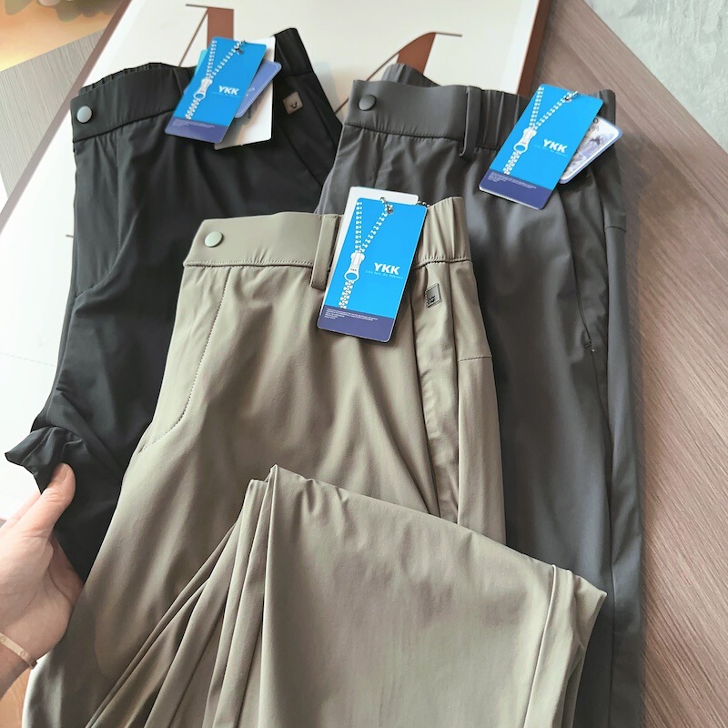 Anti-pollution sunscreen! UPF50! Cool feeling all-round spring and summer light quick-drying all-match small straight business casual trousers Anti-pollution sunscreen! UPF50! Cool feeling all-round spring and summer light quick-drying all-match small straight business casual trousers