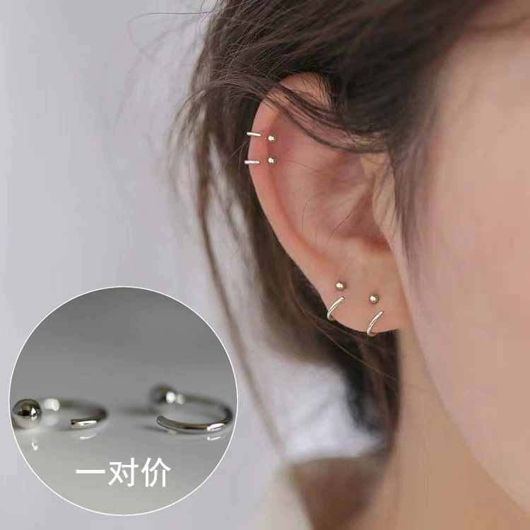 Drop Earrings, Minimal Universal Design, Copper Base with Silver Plating, Lightweight 6 g