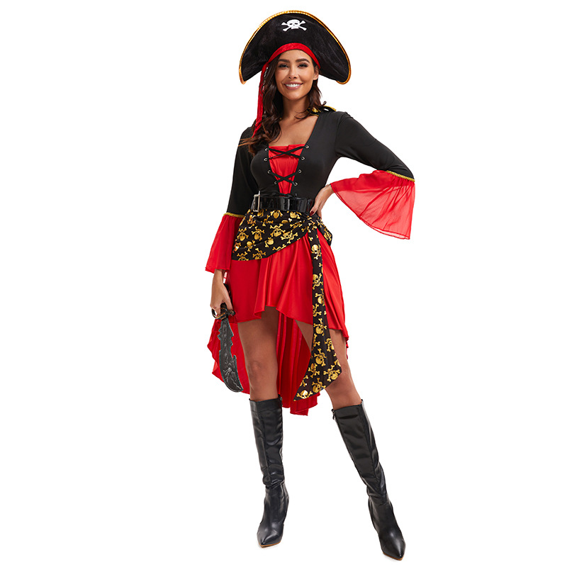 Traje de Halloween traje de pirata femenino Comercio exterior Exportación juego tentación uniforme Cosplay más tamaño generación europea y americana