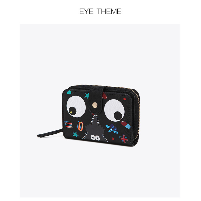 OJO THEME2022 nueva moda Larga cartera de las mujeres gran capacidad impreso lindo monedero del embrague