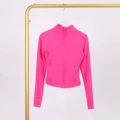 Rose red short jacket