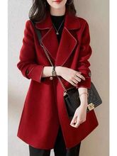 轻奢大衣春秋双面呢新款收腰小个子显瘦短款毛呢外套