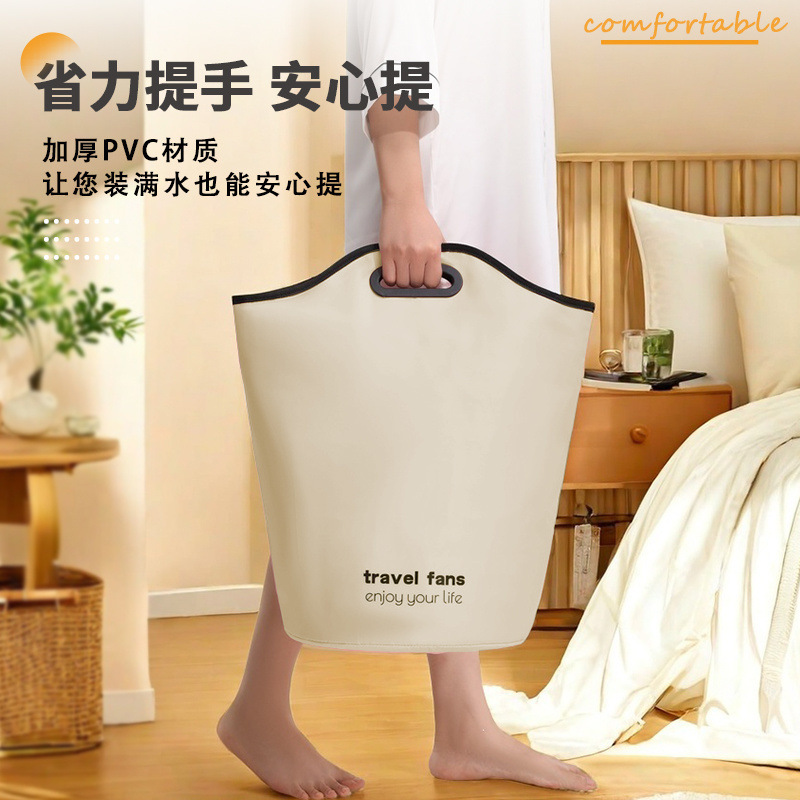 bañera de remojo de pies profundo bañera de masaje aislante de calor bañera de lavado de pies sobre pantorrilla bañera de baño de pies doméstica bolsa de remojo de pies plegable portátil bañera de pies