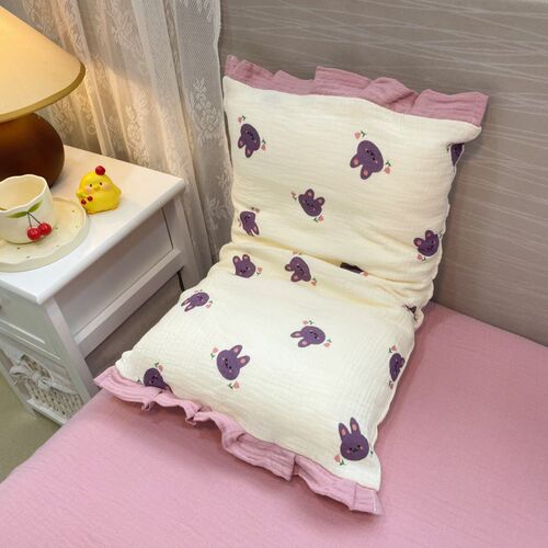 Class A cotton double-layer yarn children's pillowcases 30*50 single 40*60 pair for household adult pure cotton pillowcases