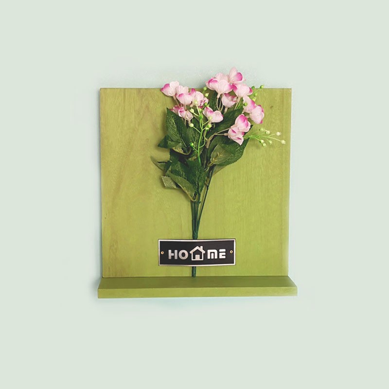 Modelo de divisoria de flor de plum verde grande