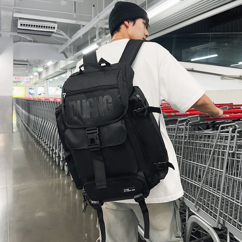 New Men's Sports and Leisure Travel Backpack, Trendy Design Backpack, Women's Large-Capacity Student Bag, Computer Bag