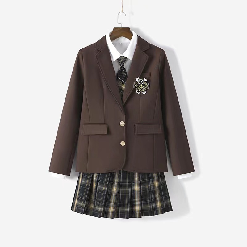 Abbigliamento da donna all'ingrosso JK uniforme piccola giacca da abito [Jane & Sichuan High] distintivo abito studente uniforme scolastica giacca da abito_voghion.com