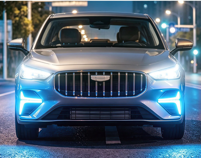 Suitable for 26 Models of the Fifth-Generation New Emgrand, Led Daytime Running Lights Modification, Dedicated Front Bumper Lights, Fog Lights