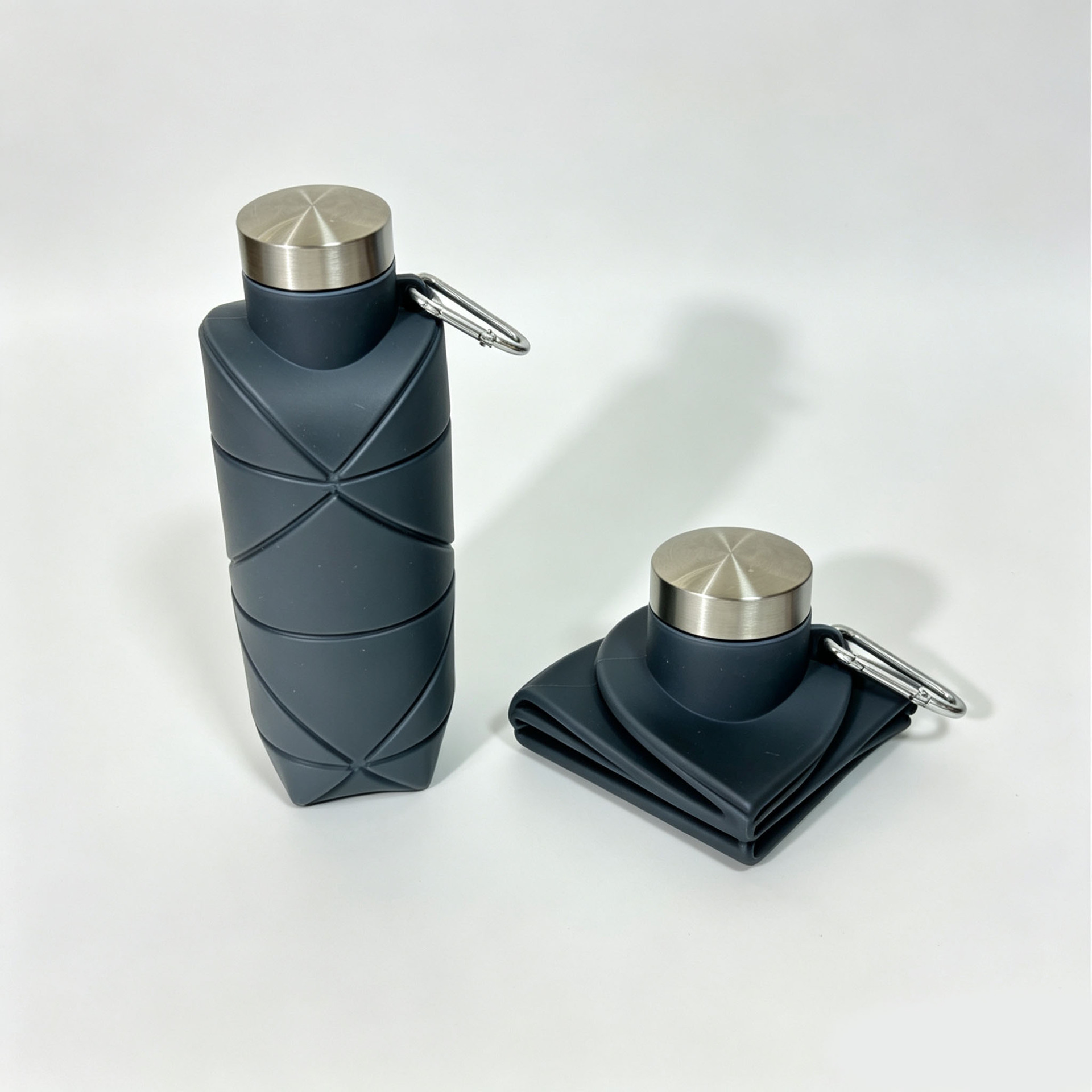700ml de silicona hervidor plegable portátil taza de agua deportiva al aire libre gran capacidad a prueba de fugas botella de agua telescópica image 11
