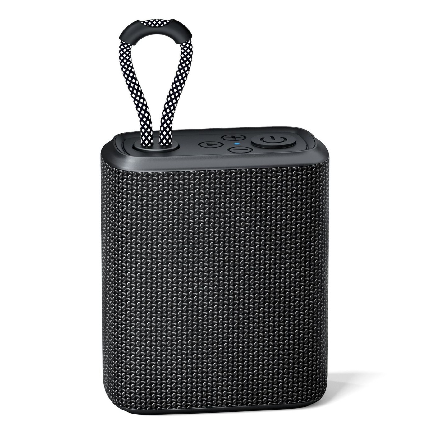 2024 nuevo altavoz inalámbrico Bluetooth tela portátil con impermeable pequeño audio estéreo bajo pequeña tarjeta de pistola de acero