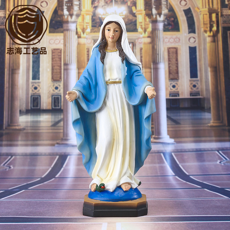 Suministro transfronterizo de adornos de figuras clásicas de 21.5 cm de altura, regalos para el Día de la Madre, artesanías decorativas de resina.