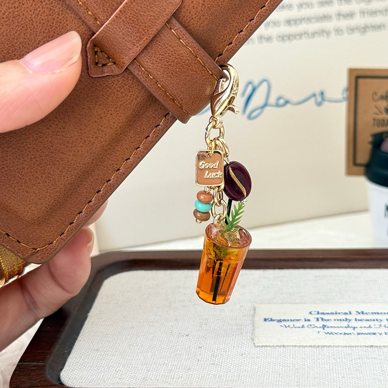 Original Handmade Iced Americano Coffee Bean Food-Themed Coin Purse, Notebook Pendant, Phone Chain, Hand-Woven Small Animal Original Handmade Iced Americano Coffee Bean Food-Themed Coin Purse, Notebook Pendant, Phone Chain, Hand-Woven Small Animal