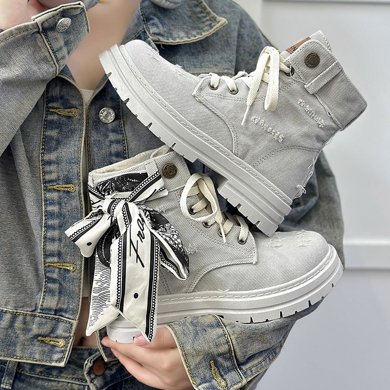 Herrenschuhe neue Herrenschuhe Martin Stiefel schwarzes Leder High Top Style Motorradstiefel Paar Stiefel_voghion.com