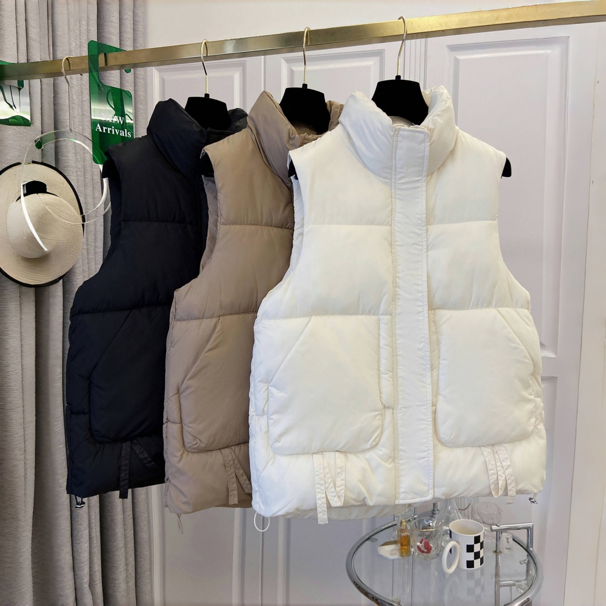 2025 Autumn/Winter New Large Cotton Vest for Women Plus Size 100kg Loose Fashionable Versatile Vest Trendy