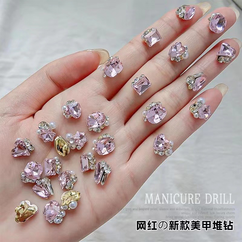 9363 # 크리스탈 파일 드릴 [핑크] 혼합