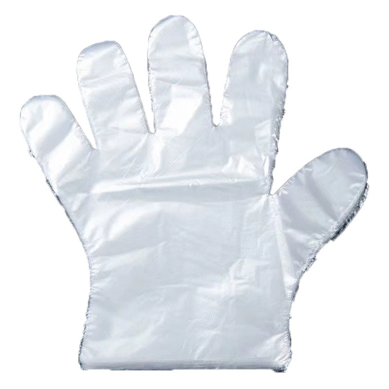 Производитель поставляет одноразовые перчатки из ТПЭ пищевого класса, утолщенные и прочные, 100 штук в коробке для защиты рук, коммерческого использования.
