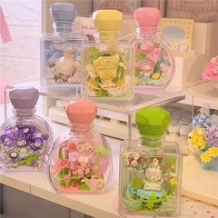 月光社花恋精灵系列三丽鸥家族hellokitty美乐蒂香水积木盲盒玩具