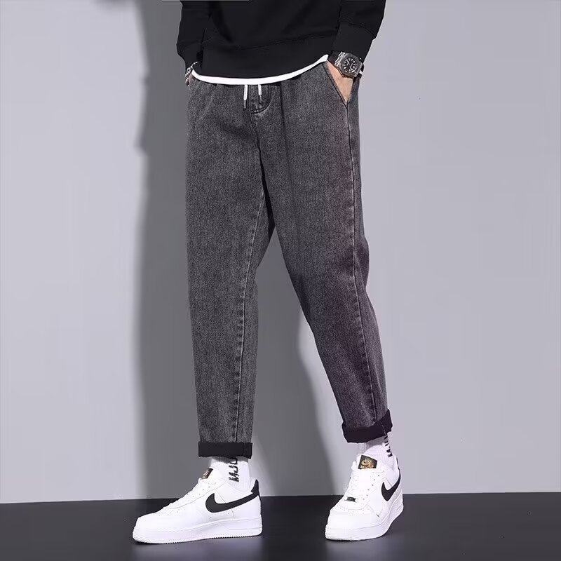 Red Bull-2024 otoño e invierno nuevos productos jeans simples micro-elásticos pantalones de lujo ligeros 2298-P48 nuevos hombres de moda
