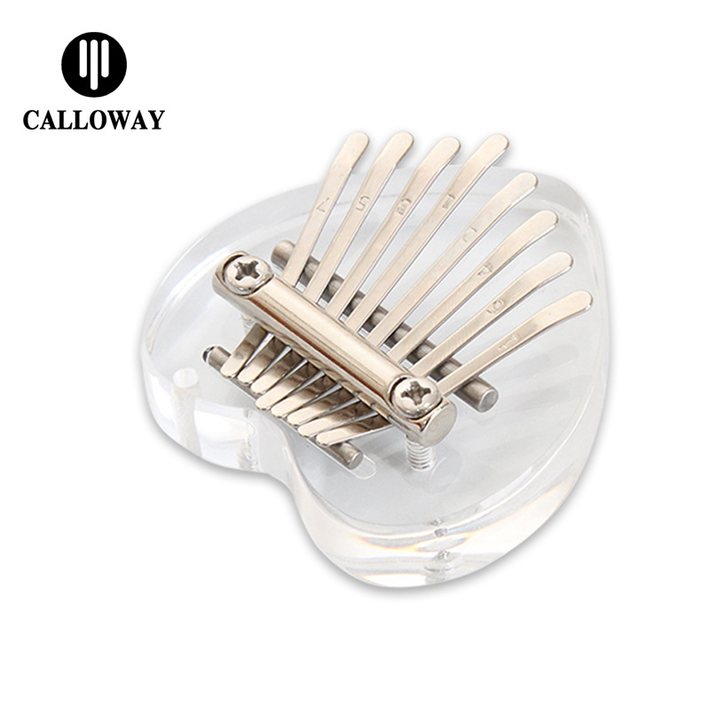 Mini pulgar piano 8 tono kalinba piano mini Kalimba Cristal kalinba piano dedo piano fábrica entrega