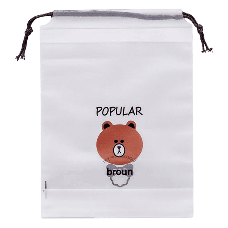 Frosted cordón bolsa ropa zapatos a prueba de polvo cordón bolsa de embalaje calcetines ropa interior bolsa de embalaje bolsa de almacenamiento de viaje