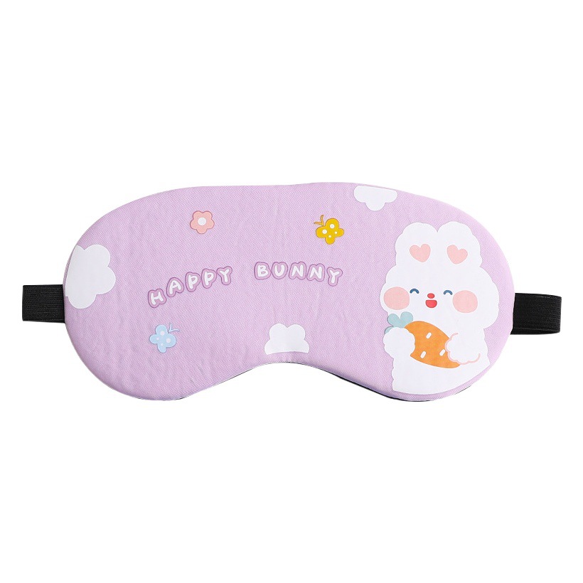 Dormir dormir lindo sombreado transpirable estudiante de dibujos animados de las mujeres hombres compresa de hielo aliviar la fatiga ocular máscara de ojos