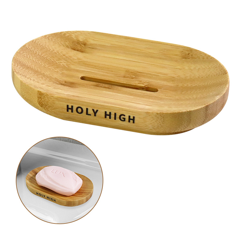 Directo de fábrica creativa caja de jabón bandeja de jabón de drenaje estante de jabón de bambú jabón de drenaje jabonera