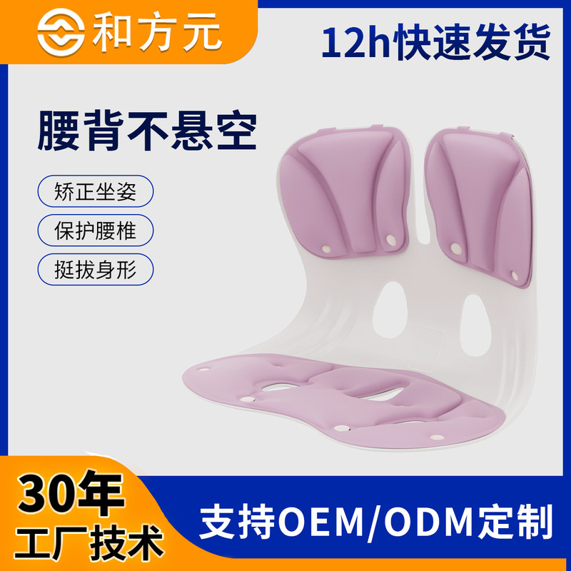 Waist-Protecting Posture Chair for Office, Comfortable for Long Sitting, Posture-Correcting Cushion, Integrated Cushion, Removable and Washable Seat Cushion, Waist-Protecting Cushion