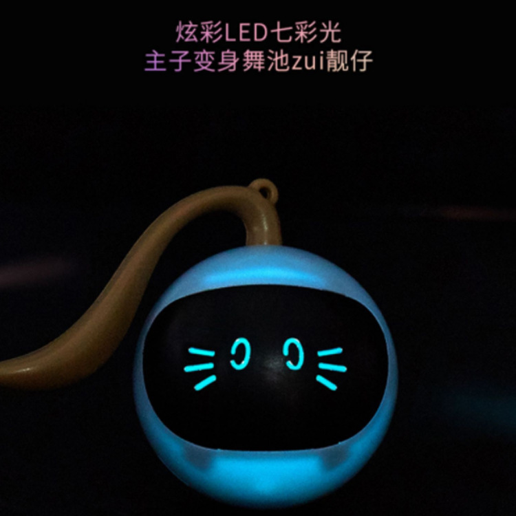 跨境新品亞馬遜可充電電動智能逗貓棒解悶自嗨玩具球魔球貓咪玩具