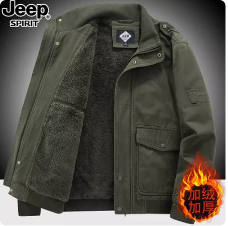 Бархатная короткая куртка, хлопковая верхняя одежда для мужчин среднего и пожилого возраста с утолщенными брюками с несколькими клапанами и карманами, свободная хлопковая верхняя одежда 2331JP