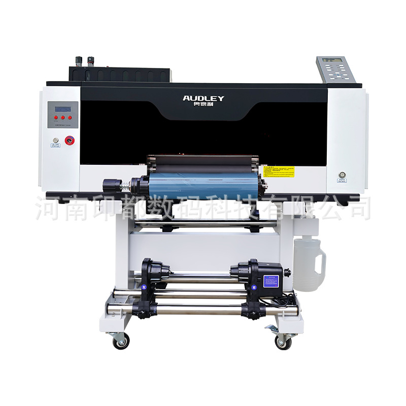 Impresora de etiqueta de cristal UV-DTF de cuero, vidrio y metal, impresora UV de patrón personalizado
