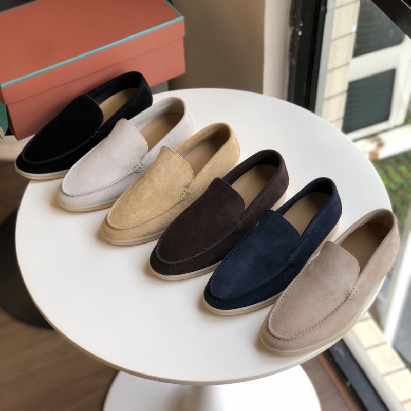 Niche pure original new pure color loafers 2023 men's low-cut slip-on retro versatile comfortable loafers