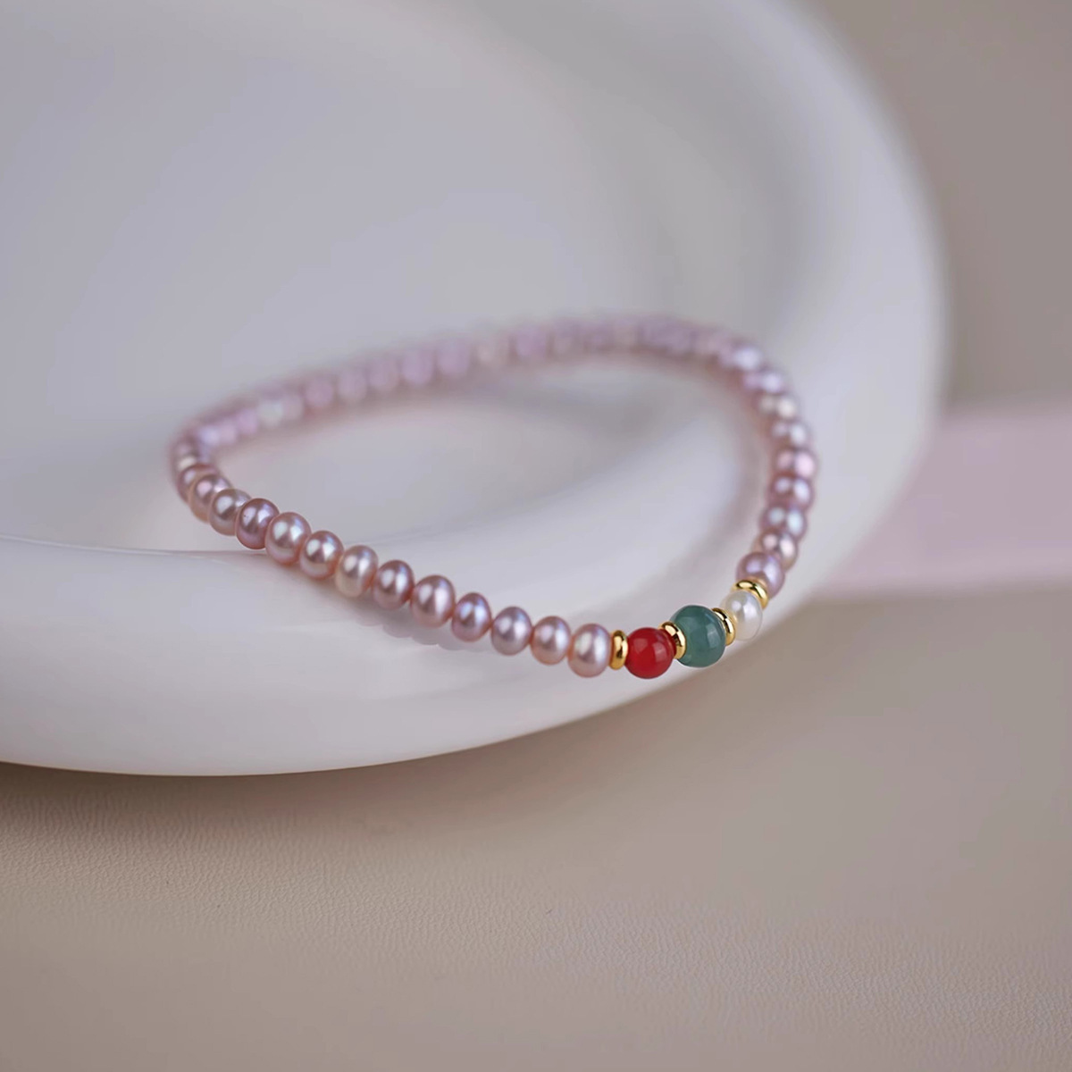 Alloy Natural Stone Freshwater Pearl Bracelets Retro Simple Style display picture 13