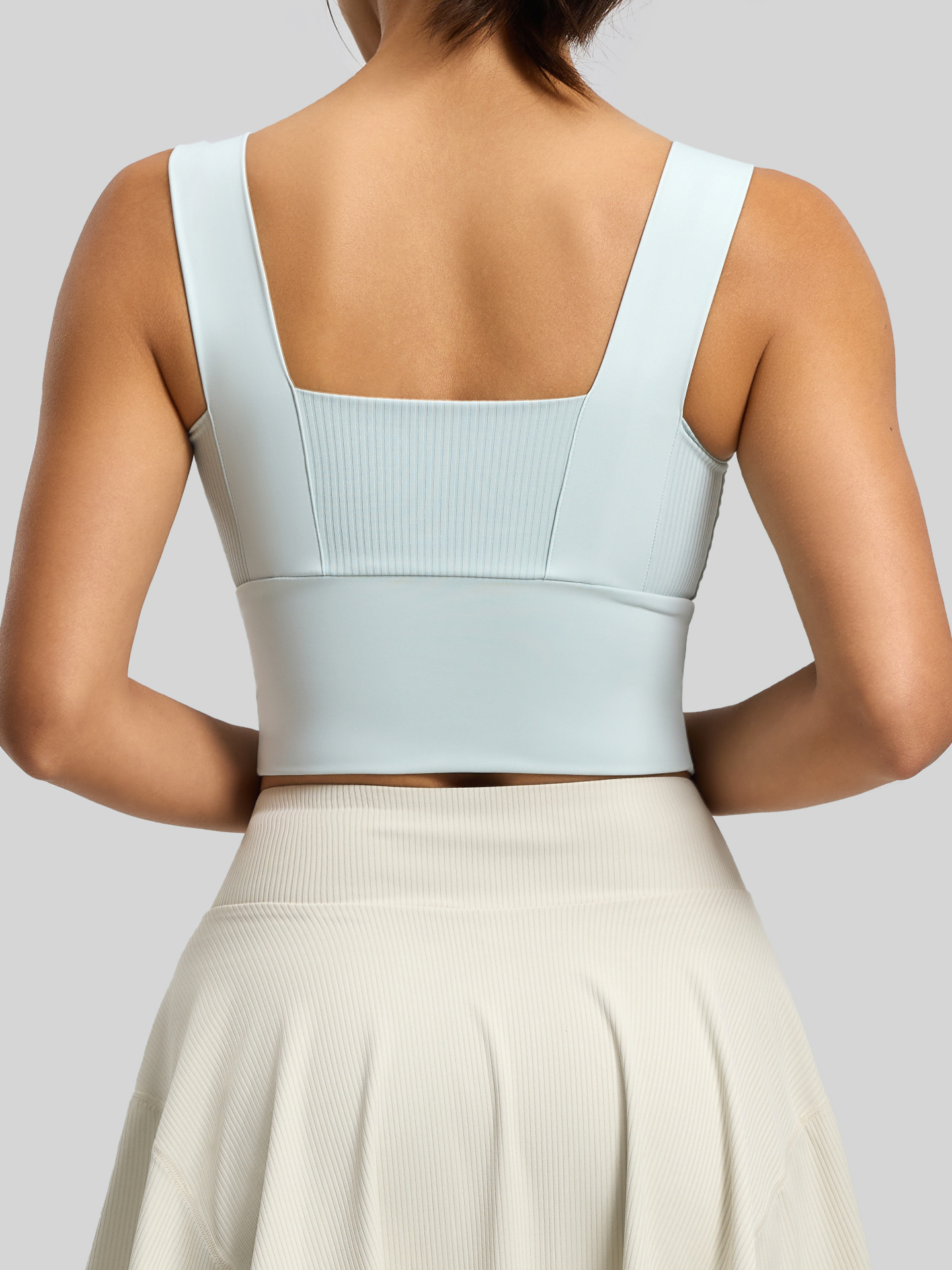 Nuevo sujetador deportivo transfronterizo de Juyitang con un hermoso diseño en la espalda, a prueba de golpes, con efecto push-up, moldeador, con almohadillas fijas, sujetador deportivo para mujer.