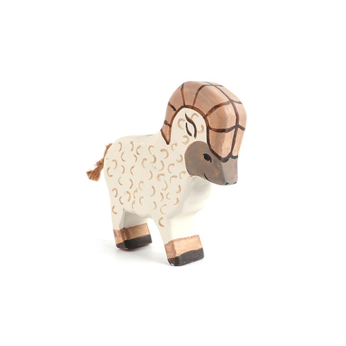 Children's wooden animal figure decorative craft, cute home decor, living room TV stand office desk ornament