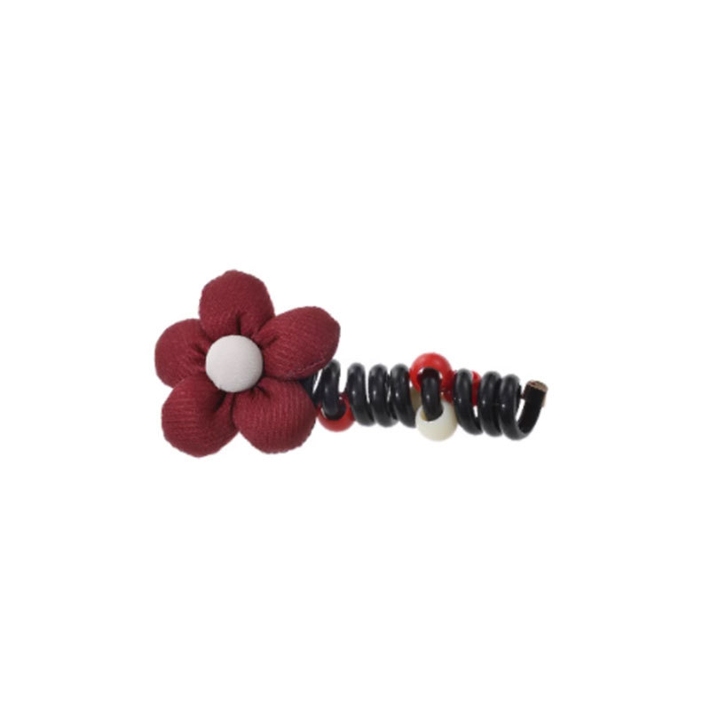 Anchor coreano arco de sangarra punto ondulado línea telefónica anillo de cabello para niños de alto nivel no lastimar el cabello burbuja de cola de caballo trenza