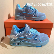 男女夏季新款刺绣运动休闲鞋板鞋时尚百搭轻奢牛仔帅网红情侣鞋T