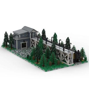 Cross-Border Moc-103618 Igloo Platform Expansion Style 2 6769 Particle Number Toys Gifts