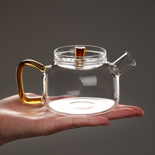 彩把高硼硅玻璃绿茶壶 带过滤花茶泡茶器 家用可电陶炉加热煮茶壶