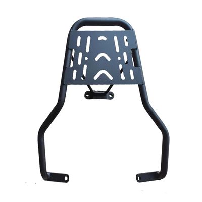 Shelves, Front Windshield and Rear | Motorcycle front windshield - black-b-style-frosted-rear-tail-rack-common-to-victoria-150-and-300