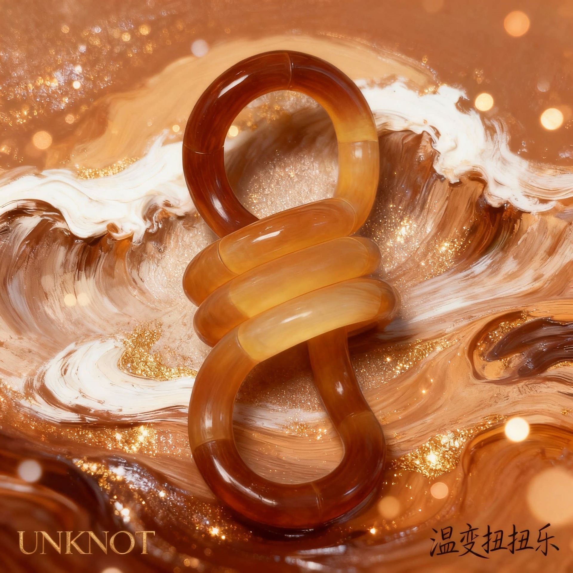Unknot oficial genuino Twist Le Tang el mismo tipo de juguete de artefactos descomprimidos tango sensible a la temperatura decoloración pellizco pellizco pellizco 6