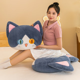 Забавная подушка, плюшевый диван, игрушка для школьников для сна, кот
