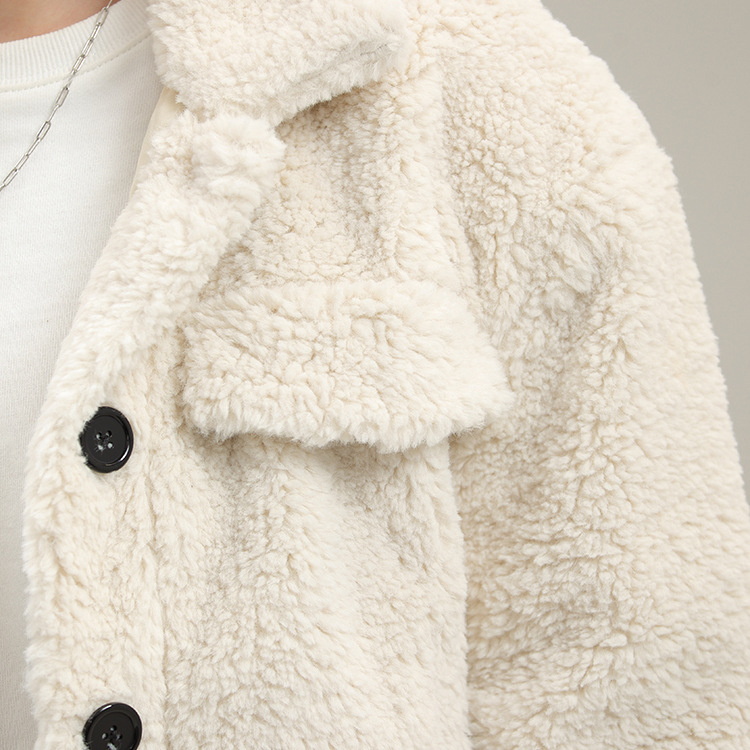 Chaqueta Corta de Algodón para Mujer de Poliéster para Invierno