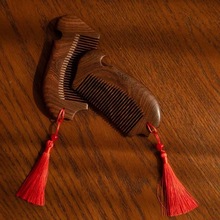 可定加厚黑金檀木礼盒双梳镶嵌高档礼盒套装送礼送长辈高级感梳子