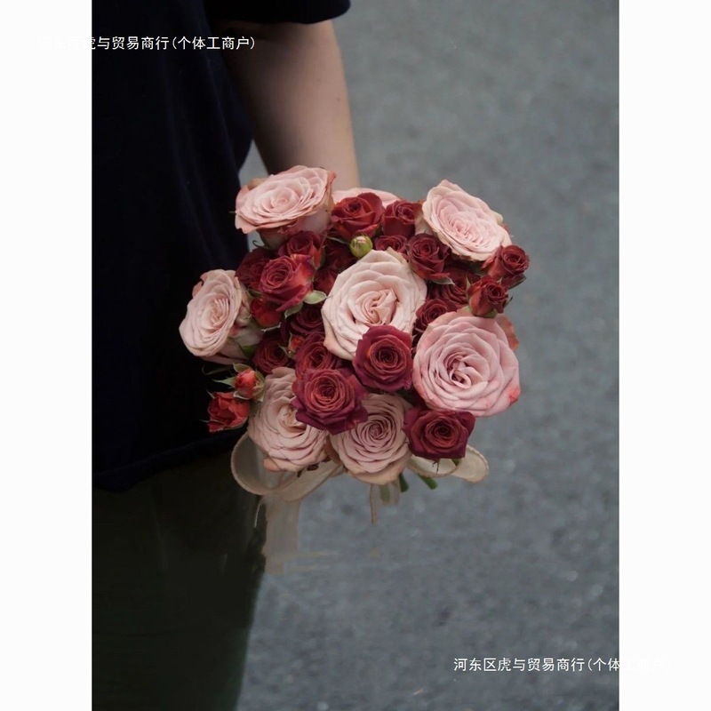 新款中式韩式高级婚礼新娘手捧花仿真手捧花高端玫瑰结婚订婚手捧|undefined