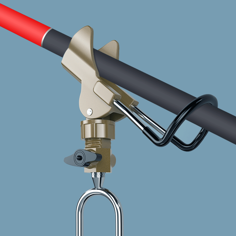 Automatic stainless steel ground plug with stake for fishing rod, two-in-one rod holder for sea and hand, fishing gear wholesale